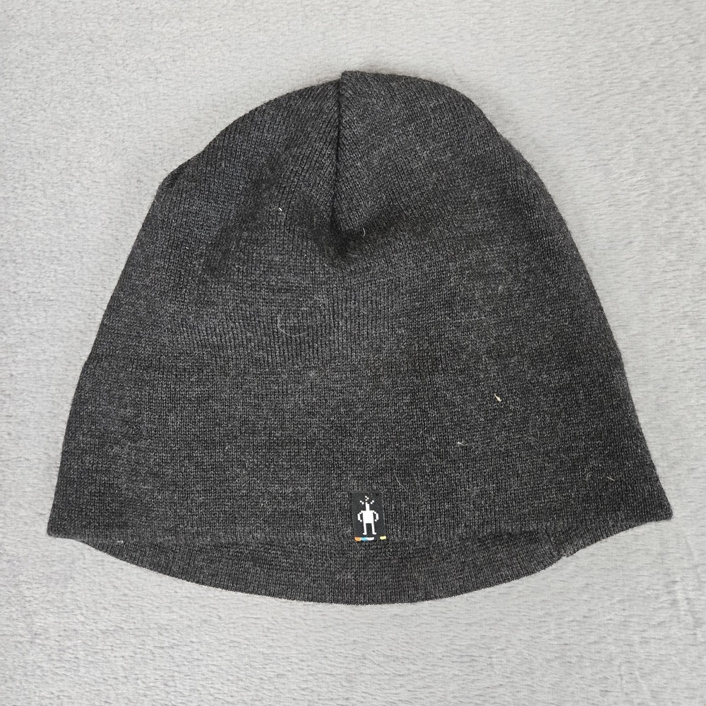 SmartWool The Lid Merino Wool Blend Beanie Winter Hat Charcoal Gray Unisex Adult